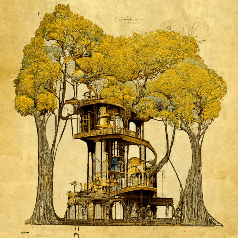 TomMorley_Tree_house_at_the_top_of_a_tall_tree_drawn_by_Leonard_808c4d25-0e38-4d8f-9662-6ea2a3ce7028