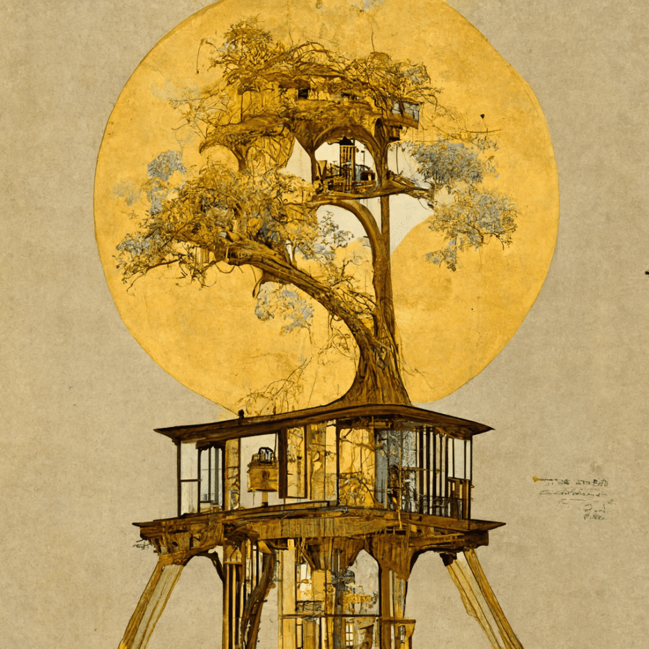 TomMorley_Tree_house_at_the_top_of_a_tall_tree_drawn_by_Leonard_a6edd84d-792d-4f08-8e7f-b131e392cc87