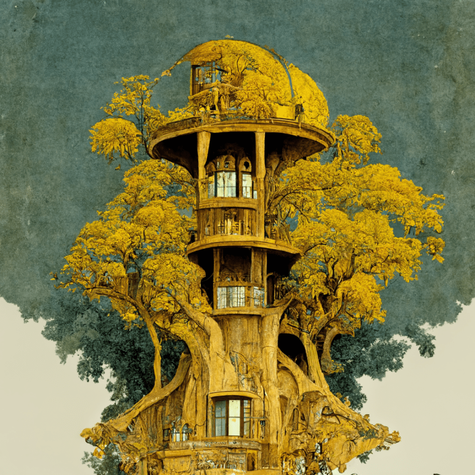TomMorley_Tree_house_at_the_top_of_a_tall_tree_drawn_by_Leonard_c42796ee-255d-4a9f-bc80-e86ca9145d3b